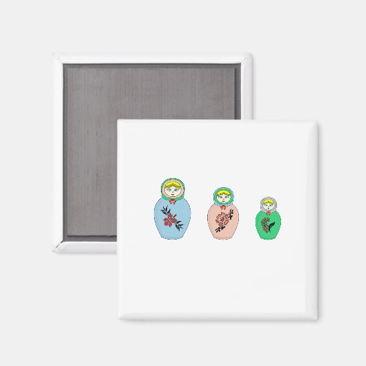 Aimant Poupée Matryoshka (Recto/Verso)