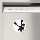 Aimant poupée vaudou noire aiguilles torture (In Situ (Lave-vaisselle))