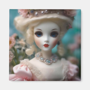 Aimant Poupée Vintage Blue Eyed, Nuit de bal