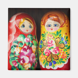 Aimant Poupées colorées de Matryoshka