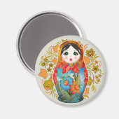 Aimant Poupées de nidification de la Matrioshka russe de  (Recto/Verso)