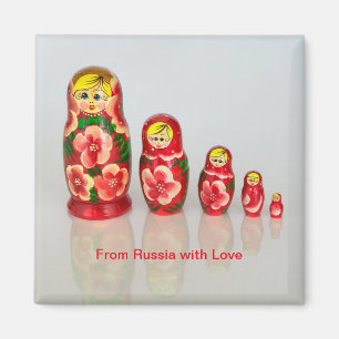 Aimant Poupées empilées russes de Matryoshka