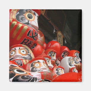 Aimant Poupées japonaises de bonne chance de Daruma San
