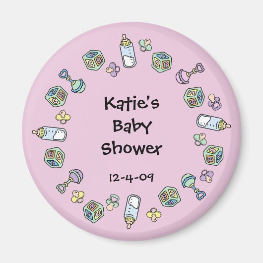 Aimant pour bébé - Crochets, Pacificateurs, Blocs  (Devant)