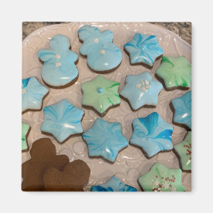Aimant pour biscuits de Noël au glaçage royal bril