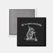 Aimant Pour causer une agitation Funny Hamster Scooter Gr (Recto/Verso)