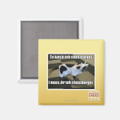 Aimant Pour faire katch le cheezburger (Recto/Verso)