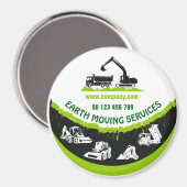 Aimant pour homme à main et les CAMIONS DE MOUVEME (Recto/Verso)