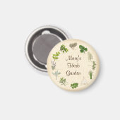 Aimant pour jardin d'herbes aromatiques (Recto/Verso)