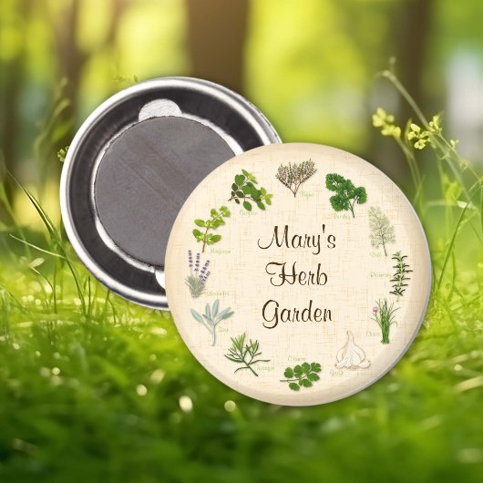 Aimant pour jardin d'herbes aromatiques