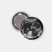 Aimant Pour la nouvelle mère première échographie Sonogra (Recto/Verso)