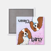 Aimant pour lave-vaisselle Cavalier Spaniel (Recto/Verso)