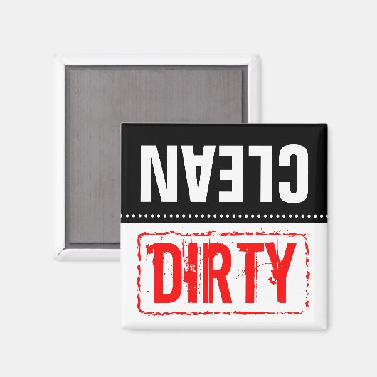 Aimant pour lave-vaisselle | Vaisselle propre ou s (Recto/Verso)