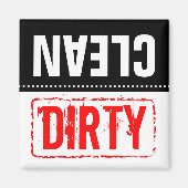 Aimant pour lave-vaisselle | Vaisselle propre ou s (Devant)