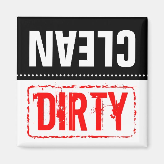 Aimant pour lave-vaisselle | Vaisselle propre ou s (Devant)