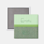 Aimant pour lave-vaisselle vide vert (Recto/Verso)