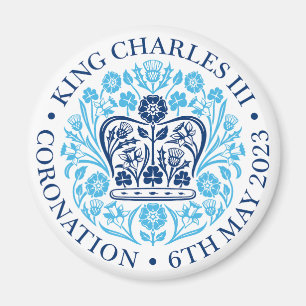 Aimant pour le couronnement 2023 - Bleu
