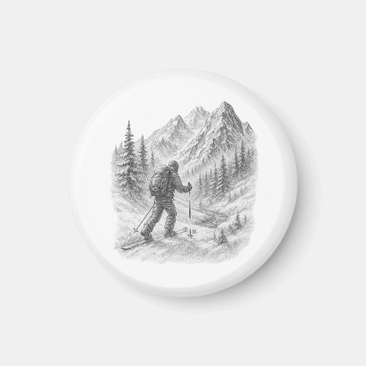 Aimant pour le ski de randonnée (Devant)