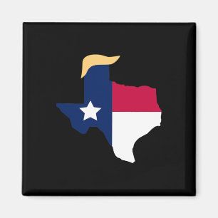 Aimant Pour l'élection de Trump 2020 Texas Drapeau Trump