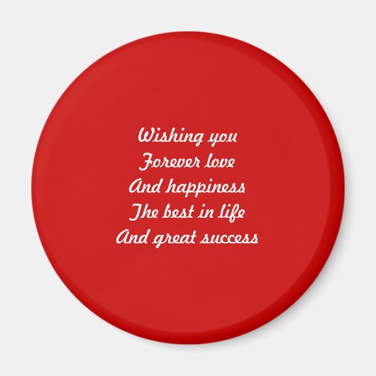 Aimant Pour mon amour le jour de la Saint Valentin (Devant)