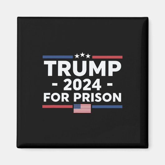 Aimant Pour Prison 2024 drapeau américain Vintage (Devant)
