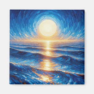 Aimant pour réfrigérateur Coucher de soleil