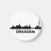 Aimant pour réfrigérateur de Dresden Skyline (Devant)