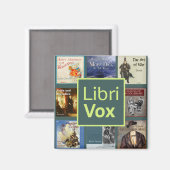 Aimant pour réfrigérateur LibriVox (Recto/Verso)