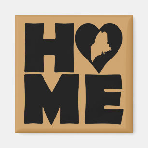 Aimant pour réfrigérateur "Maine Home Heart State"