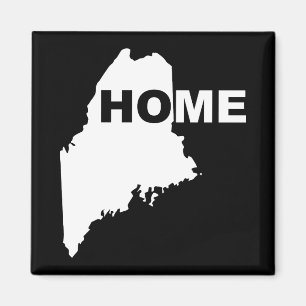 Aimant pour réfrigérateur "Maine, maison loin de l