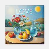 Aimant pour Refrigerato : r Bénissez votre nourrit (Devant)