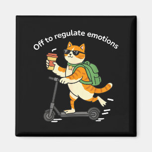 Aimant Pour réguler les émotions, chat drôle santé mental
