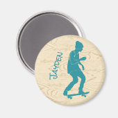 Aimant Pour Skateboarders Skateboard Graphic (Recto/Verso)