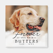 Aimant Pour toujours dans nos coeurs Pet Memorial Photo m (Devant)