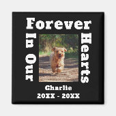 Aimant Pour toujours dans nos coeurs Pet Perdre Sympathie (Devant)