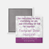 Aimant Pour tout - Favoriser l'aimant - pourpre (Recto/Verso)