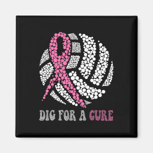 Aimant Pour Un Cancer Du Sein Cure Style Volleyball Rose