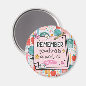 Aimant pour un enseignant (Recto/Verso)