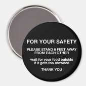 Aimant Pour votre sécurité (Recto/Verso)