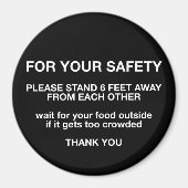 Aimant Pour votre sécurité (Devant)