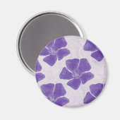 Aimant pourpre de motif de fleur (Recto/Verso)