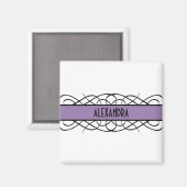 Aimant pourpre déco (Recto/Verso)