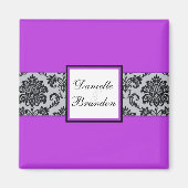 Aimant pourpre Mariage Damask (Devant)