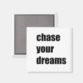 Aimant Poursuivez vos rêves (Recto/Verso)