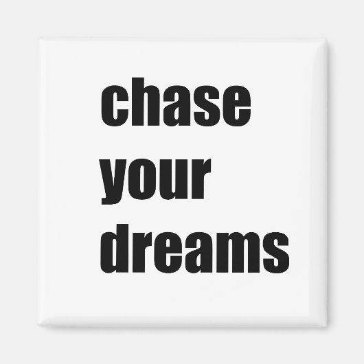 Aimant Poursuivez vos rêves (Devant)