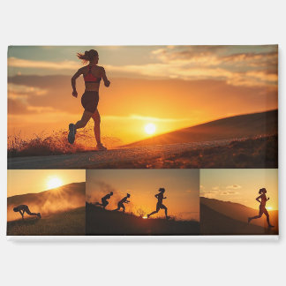 Aimant Poursuivre le coucher de soleil – Carte postale ma