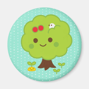 Aimant Pousses vertes d'arbre