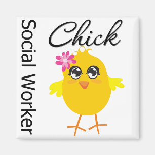 Aimant Poussin d'assistant social