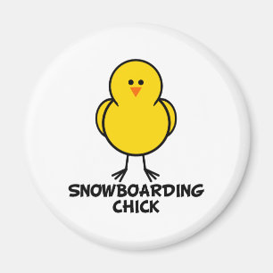 Aimant Poussin de snowboarding