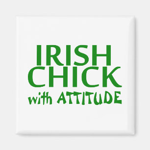 Aimant Poussin irlandais avec l'attitude